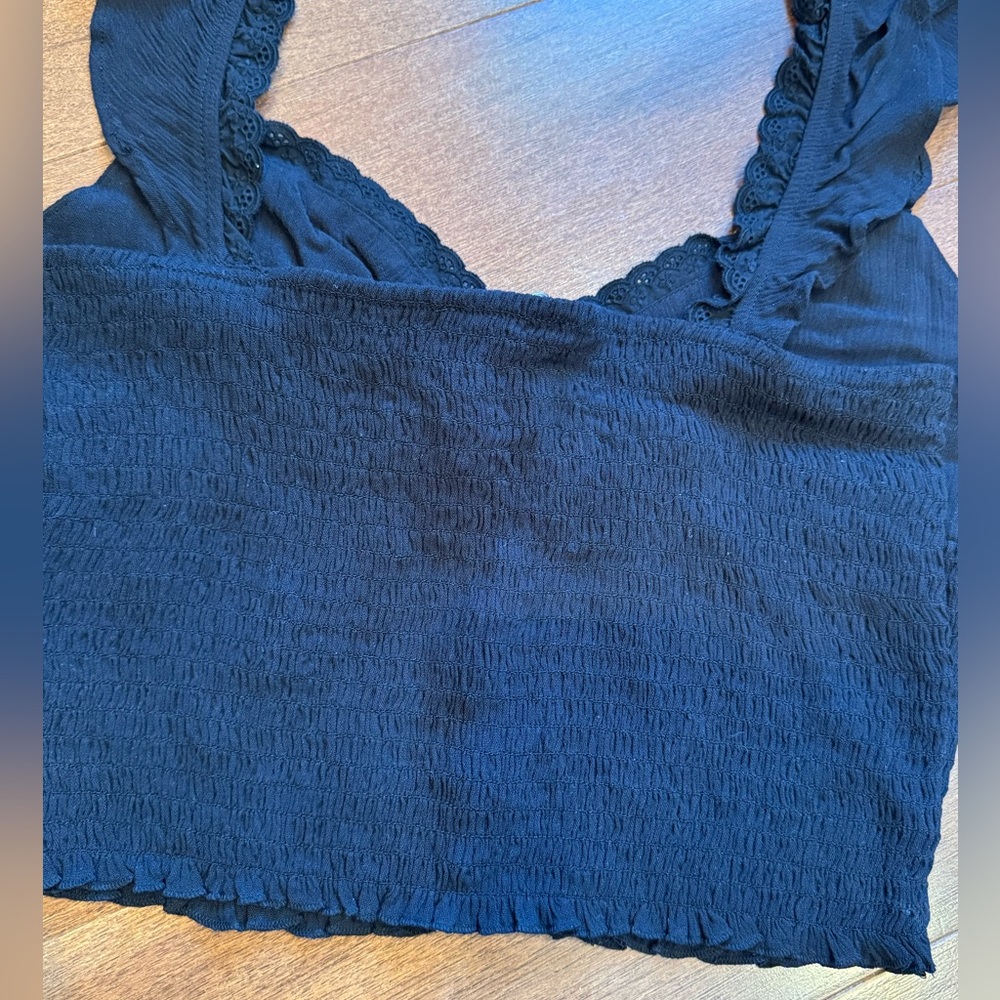 NWT FOREVER 21 Woven Crop Top - Picture 6 of 8